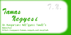 tamas negyesi business card